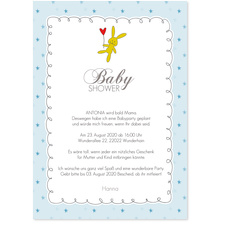 Babyshower Häschen - Blau