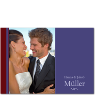 Hochzeit in Rot und Blau