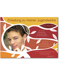 Jugendweihe mit Ranken