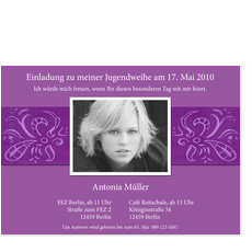 Festliches Band - Violett