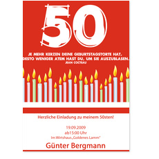 Geburtstagskerzen