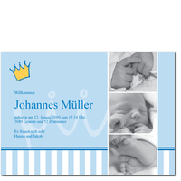 Kleines K�nigskind in Hellblau