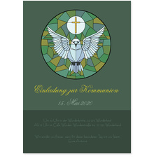 Kirchenfenster mit T�ubchen