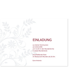 Zarte Blumenranke