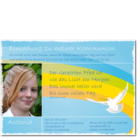 Regenbogen mit wei�er Taube 