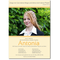 Konfirmation eines M�dchens