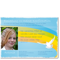 Regenbogen mit wei�er Taube 