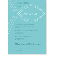 Einladung zur Konfirmation f�r M�dchen