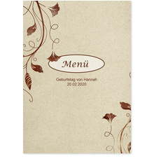 Men� - Naturpapier
