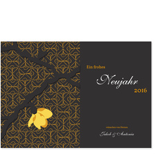 Neujahr - Magnolie - Gelb