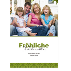 Ornamentschrift in Grün