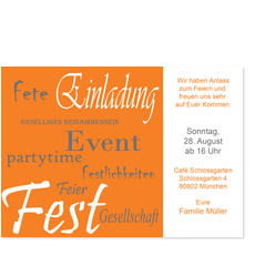 Partystimmung - Orange