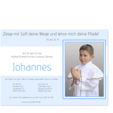 Kommunion eines Jungen