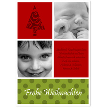 Punkte mit B�umchen - Rot