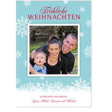 Schneekristalle t�rkis