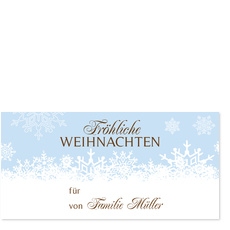 Schneefall - Hellblau