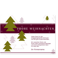 Weihnachtlicher Tannenhain