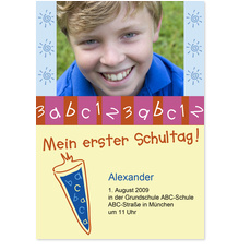 Schultüte in Blau