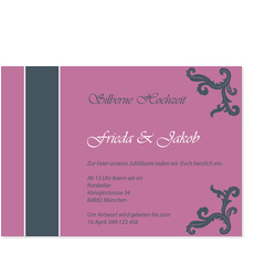 Ornamente in Fliederfarben