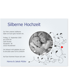 Stilvolle Ranken in Blau
