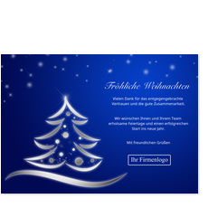 Blaue Weihnachtszeit