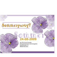 Blumige Sommerparty