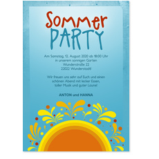 Sonnige Sommerparty