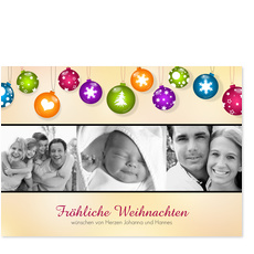 Verspielte Weihnachtskugeln