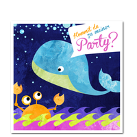 Der kleine Wal feiert eine Party 