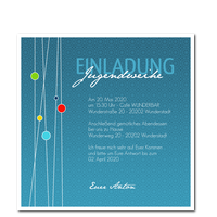 Jugendweihe Kreise - Blau