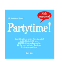 Partytime in Meerblau
