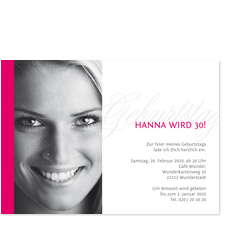 Geburtstag Elegant Pink