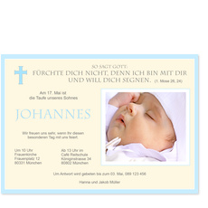 Taufe eines Jungen