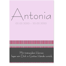 Tr�nendes Herz in Rosa