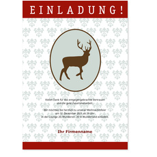 Einladung Rentier