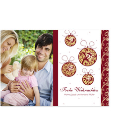 Weihnachtskugeln mit Ornament