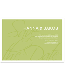 Save the Date - Wir heiraten