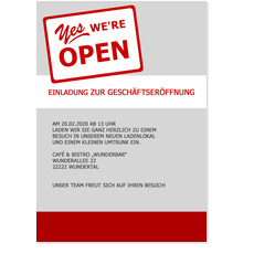 WE'RE OPEN