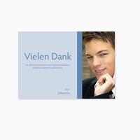 Dankekarte von Konfirmanden