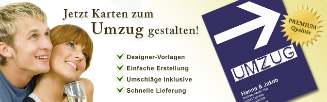 Gru�karte zum Umzug, Gru�karten zum Umzug
