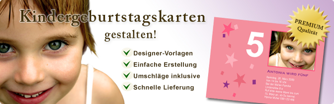 Einladungskarten zum Kindergeburtstag selber machen