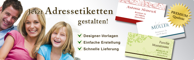 Etiketten selbstklebend