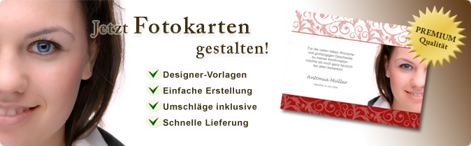Fotokarten online, Fotokarte online