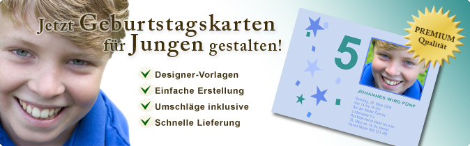 Geburtstag Jungen