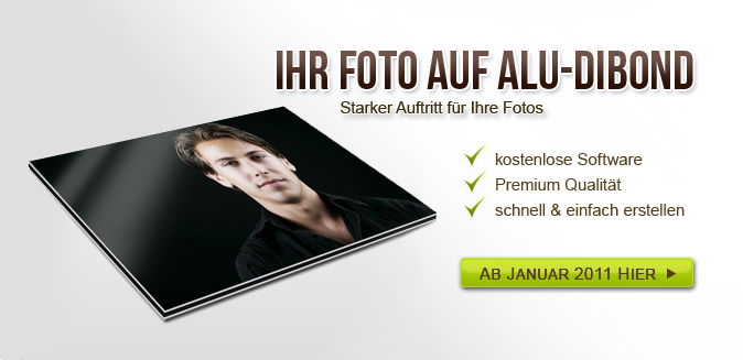 Foto auf Alu Dibond individuell gestalten.