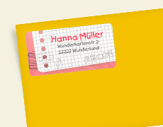 Adressaufkleber Einschulung Adressaufkleber Einschulung
