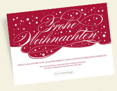 Geschäftliche Weihnachtskarten Geschenkaufkleber