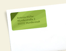 Adressaufkleber Adressaufkleber