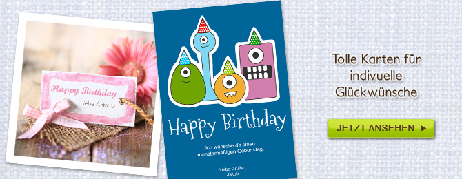 Glückwunschkarten Geburtstag