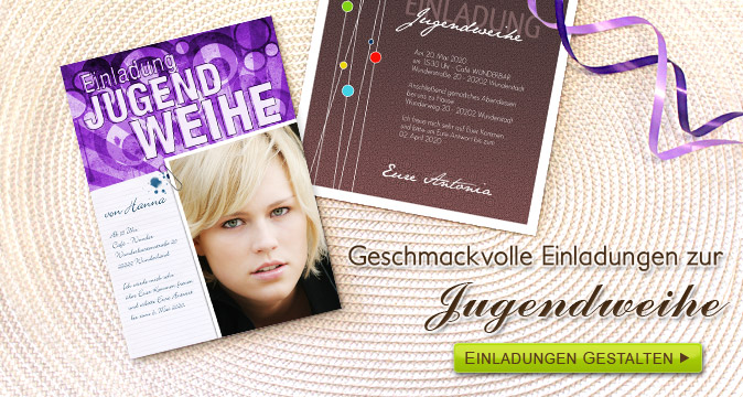Einladungen zur Jugendweihe